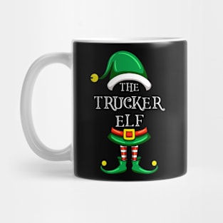 The Trucker Elf Matching Family Christmas Pajama Mug